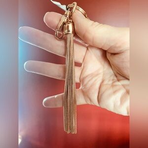 Rose gold cache’ keychain
